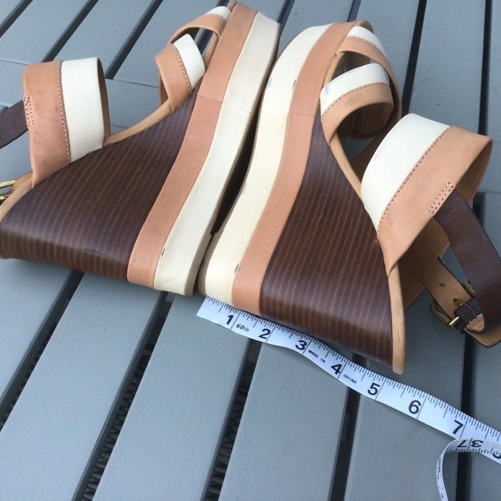 Coach leather wedge sandals - Picture 7 of 10